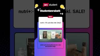 Neuer Studi-Rabatt von nutri+ auf iamstudent.de