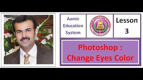 Photoshop Lesson 3 | Change Eyes Color
