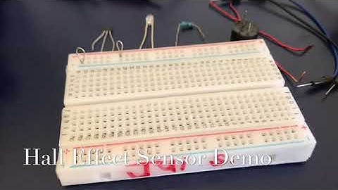 Hall Effect Sensor Demo on Breadboard