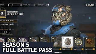 Halo Infinite Season 5 Full Battle Pass