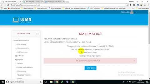 MEMBUAT MATA UJIAN DAN UPLOAD SOAL USBK MENGGUNAKAN AIOCBT (MOODLE CBT)