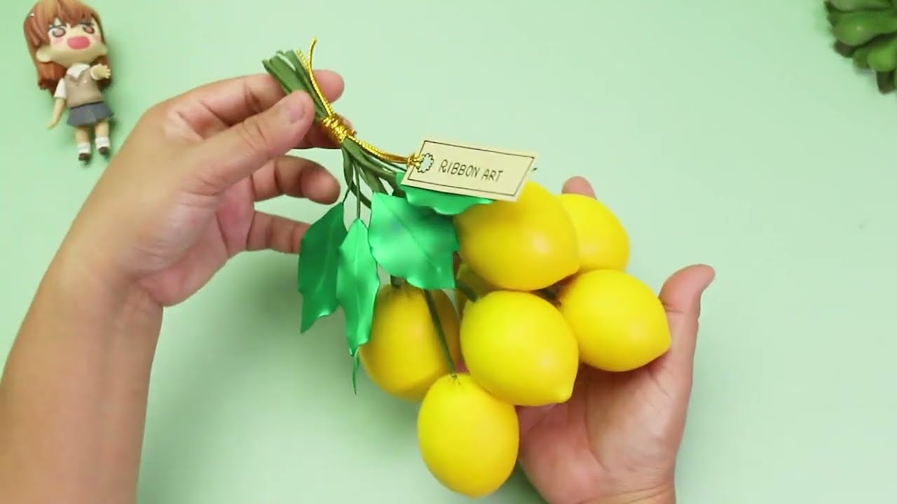 DIY how to make fake fruit | How to make fake lemons for decoration | fake fruits and vegetables