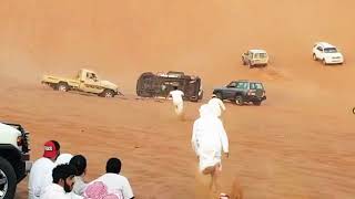 Nissan Safari And Toyota punki Accident in Desert Safari Dubai screenshot 3