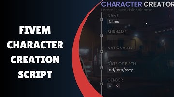 Transform Your FiveM Experience with Our Character Creation Script!