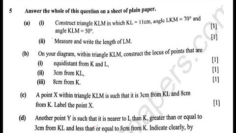 Construction Mathematics | Q5 G12 Maths Paper 2 _ 2022 GCE