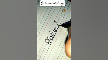 how to write adventure in cursive writing #veemeek #trending #shorts