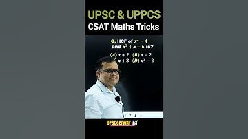 CSAT Maths Tricks for UPSC and UPPCS 2024 #csat #maths #tricks #shorts