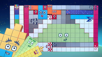 Looking for Numberblocks NEW 285 Puzzle Tetris Shape | ASMR chirping of birds