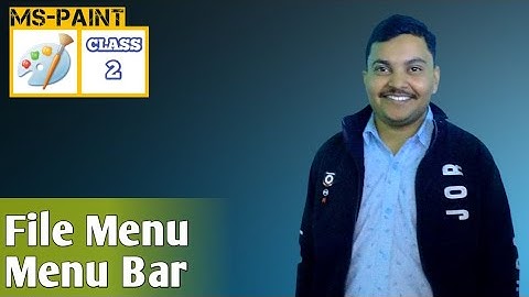 File Menu | Menu Bar | MS - Paint Class - 2 | Computer Help