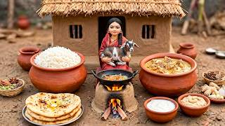 🍛🫓 Miniature Doll Lamb Korma & Naan Cooking ASMR | Indian Village Tiny Kitchen Story screenshot 5