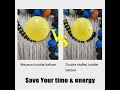 Yellow Macaron Bubble Balloons VS Yellow Latex Double Stuffed Bubble Balloons