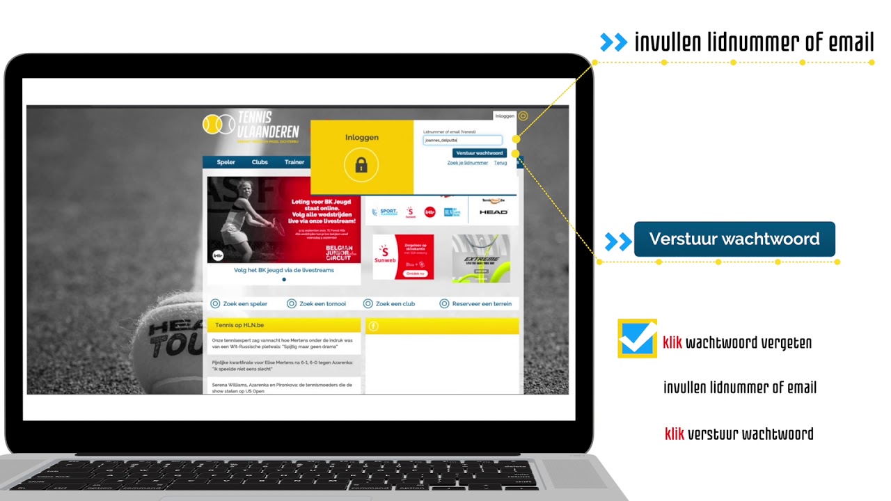 SITE - wachtwoord vergeten (video 2) - YouTube