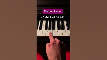 Shape of you (Simple Tutorial) #piano #tutorial  #edsheeran #pianomusic  #lesson #trythis #tips