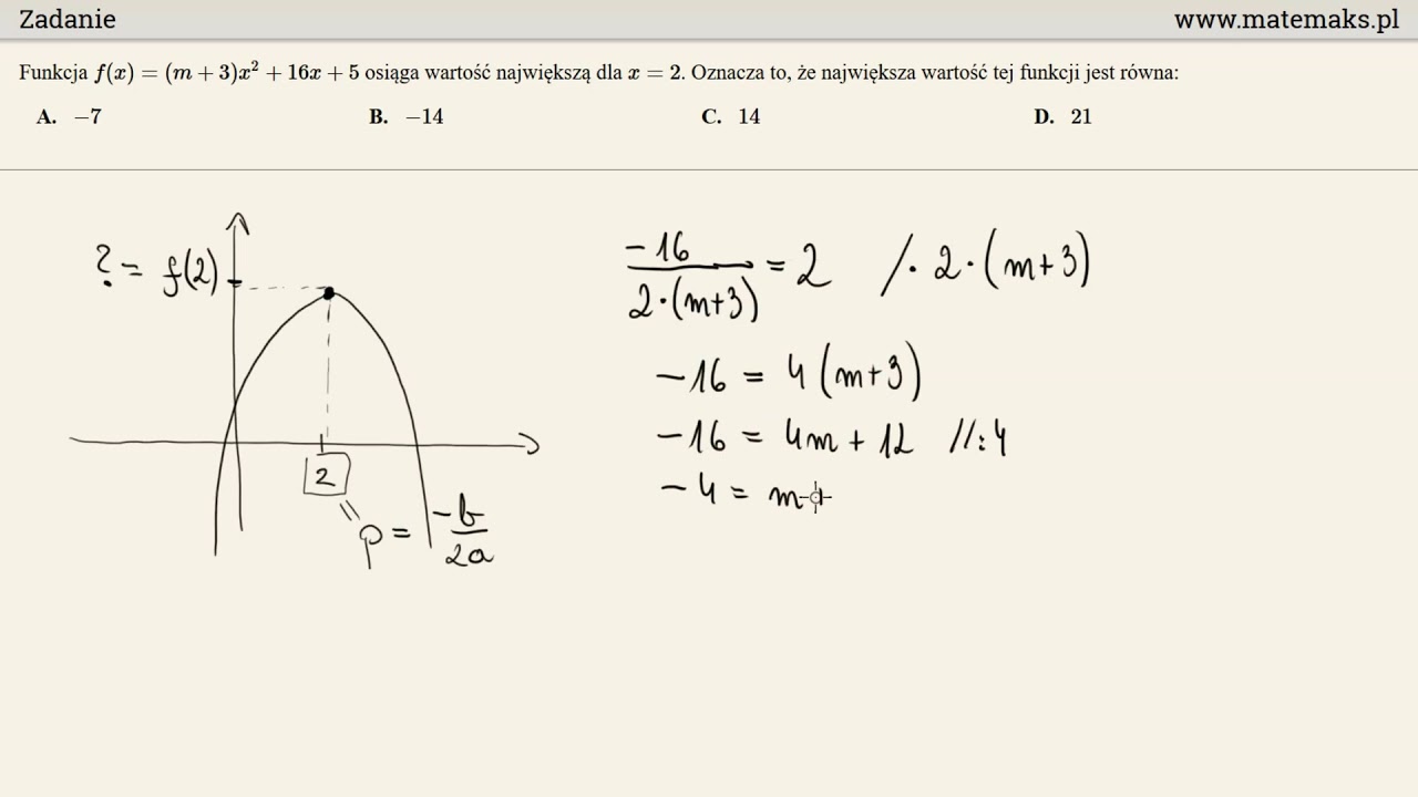 Sprawdzian Probny Z Operonem Z Matematyki Klasa 8 Zadanie 21 - matura próbna z Operonem - YouTube