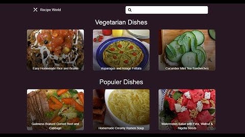 Need a Project? | Creating A Full Recipe App Using REACT and TAILWIND CSS | React Crash Course