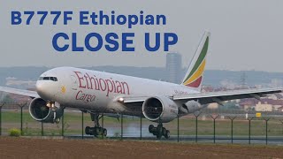 B777 #ethiopian #cargo #freighter #belgradeairport #aviation #planespotting  #landing #boeing