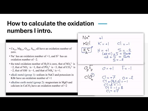 Calculate The Oxidation Numbers I Intro شرح حساب اعداد التأكسد 