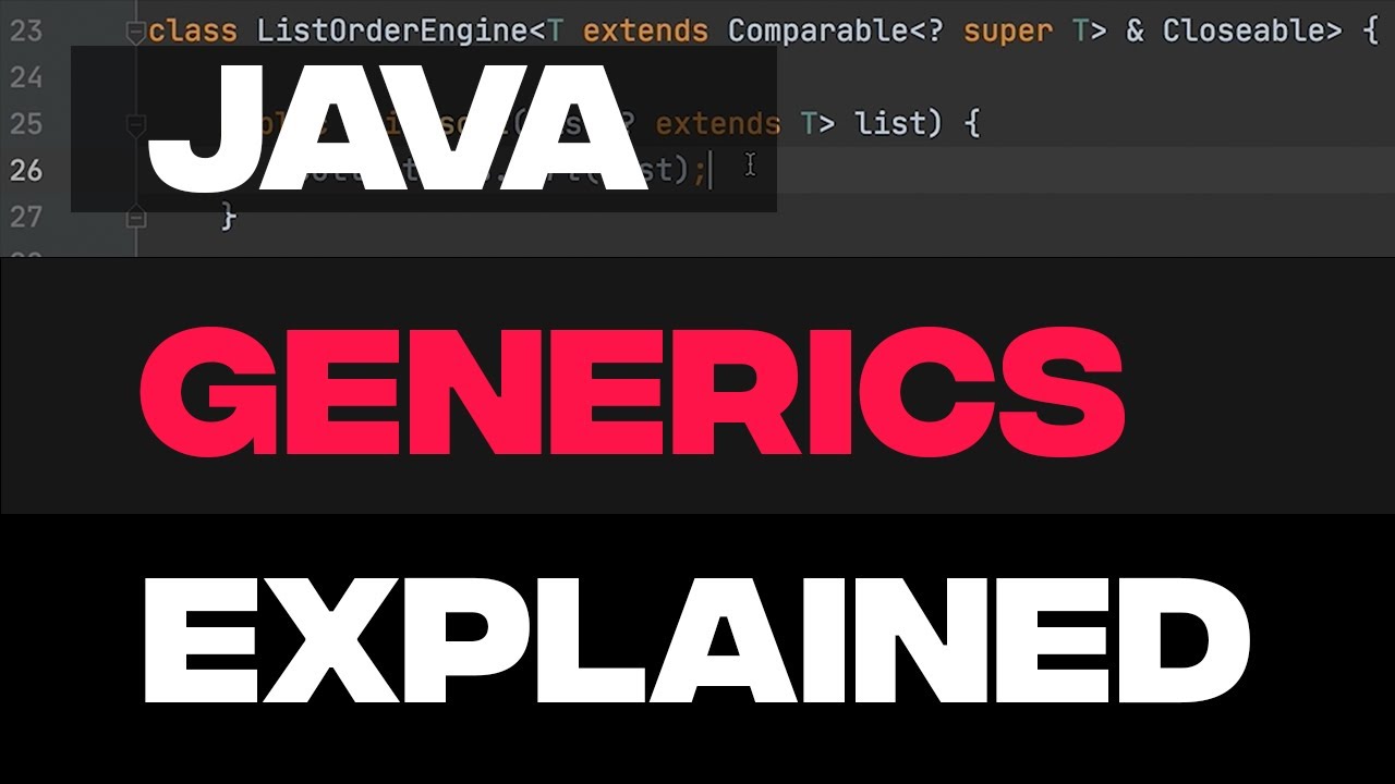 This is how Generics in Java actually work - YouTube