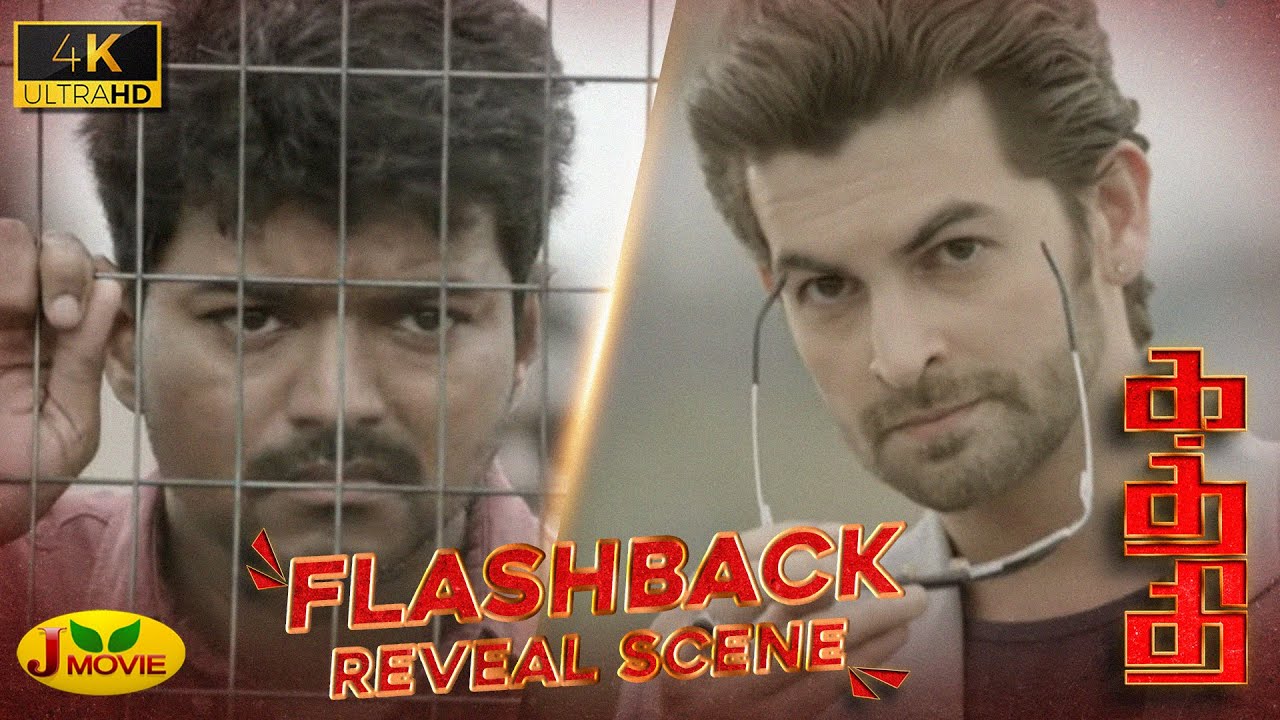 Kaththi Flashback Reveal Scene 4K Part 2 Kaththi Movie Scenes