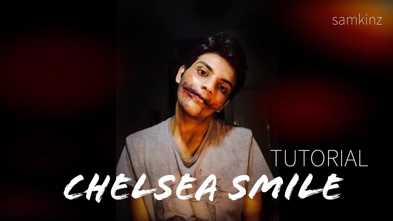 Chelsea Smile Cut Face Sfx Makeup ☠️ Easy Using Scar Wax Youtube