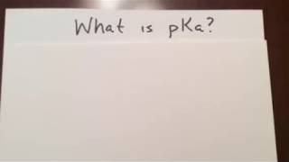 What is pKa?