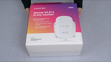 Unboxing HPE Networking Instant On AP27 Retail Bundle