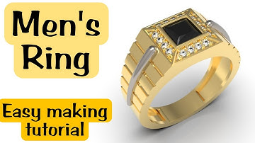 #Mens Ring#cad jewelry#3D modeling#matrix 9l tutorial /01