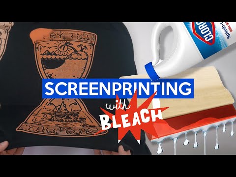 DIY Screen Printing with BLEACH! + ASMR