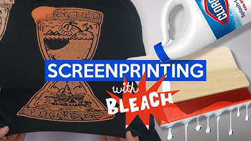 DIY Screen Printing with BLEACH! + ASMR