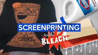 DIY Screen Printing with BLEACH! + ASMR screenshot 4
