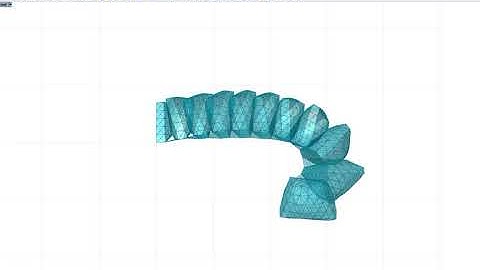 Grasshopper soft robotic pneunet inflation and self intersection