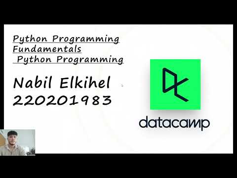 220201983 - NABIL ELKIHEL - WED 126 - Python Programing & Python Programing Fundamentals