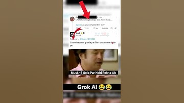 Grok AI 🤣|Elon Musk| @TheCheemsDoge  #india #memes #bollywood @MrBeast  @SETIndia  @ICC