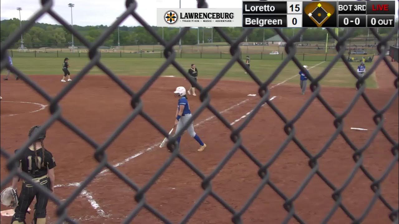 Loretto High School vs Belgreen High School Softball 4_14_2023 YouTube