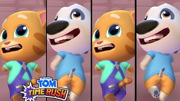 Talking Time Rush Talking Ginger Vs Talking Hank Android IOS Gameplay