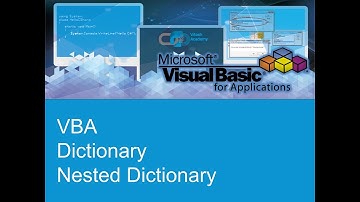 VBA - Dictionary. Nested Dictionary