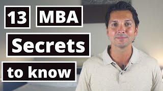 MBA Secrets They DON’T Tell You | 13 MBA Mistakes EVERY Student Makes - Don’t Let This Happen to You