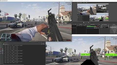Deep Learning Aimbot vs Regular AI in GTA V [Tensorflow, 2021]