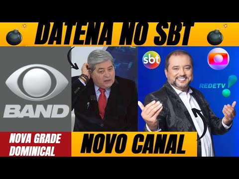 💣 REVIRAVOLTA: Geraldo Luís em NOVO canal + nova grade DOMINICAL na Band + Datena vai para o SBT