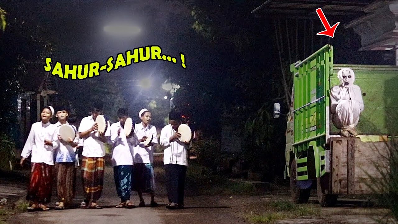 Sahur Sahur Kompilasi Prank Pocong Bangunin Sahur Lucu Ngakak 🤣