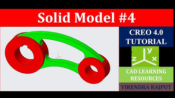 Creo Practice 4: Solid Model for practice using Creo