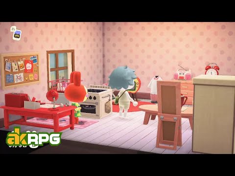 ACNH Christmas Festive Living Room Decor - Best Christmassy Room Design Ideas In Animal Crossing