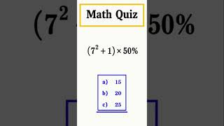 Comment your answer 👍 #shorts #maths #mathquiz
