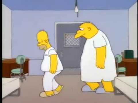 Homero conoce a Michael Jackson y hace el Moonwalk