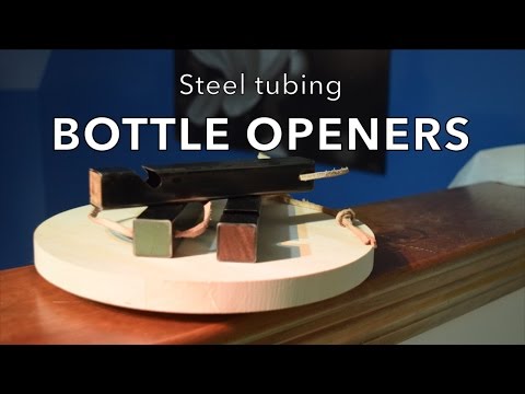 Steel tubing bottle openers - by residentmaker
