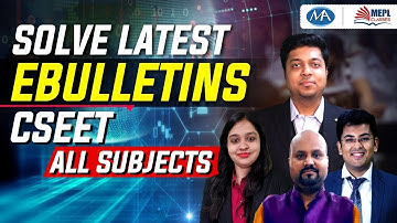 CSEET Solve Latest Ebulletin With Us | mohit agarwal | mepl |