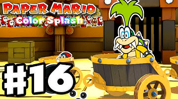 Paper Mario: Color Splash - Gameplay Walkthrough Part 16 - Golden Coliseum 100%! (Nintendo Wii U)