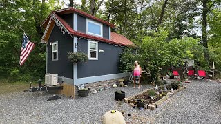 Incredible Tiny Homes Forest Tour with Deborah and her 10’x20’ ESP Home and only $200 Lot Rent