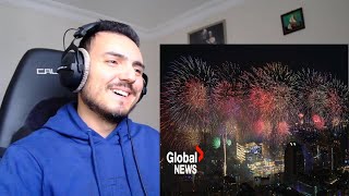 กรุงเทพมหานคร | New Year's 2024 Bangkok Thailand rings in New Year with riverside fireworks Reaction