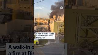 A walk-in cooler caused a fire in Disney's Epcot theme park